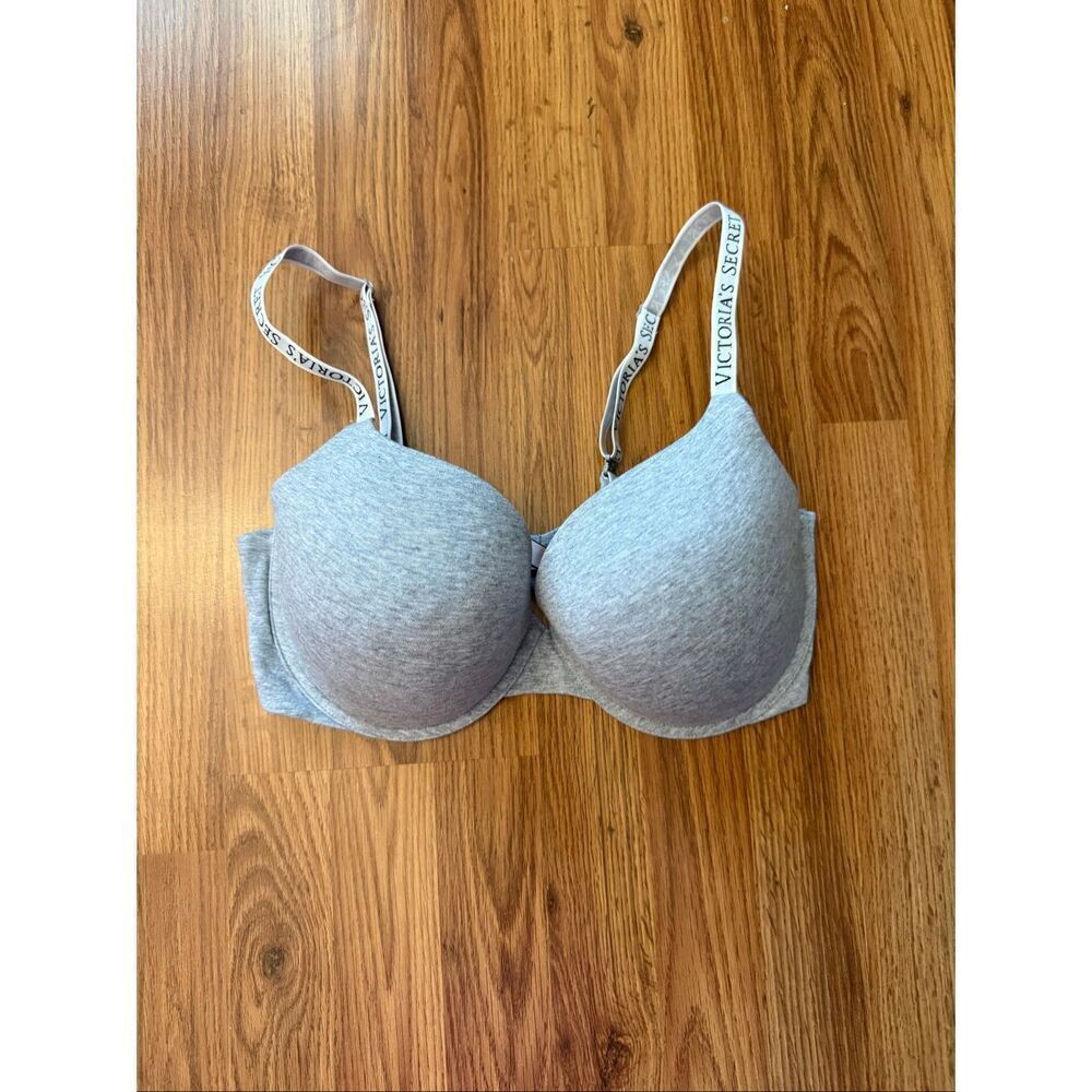 Victoria's Secret Women's Full Coverage Push Up Bra Heather Gray Size 38DD